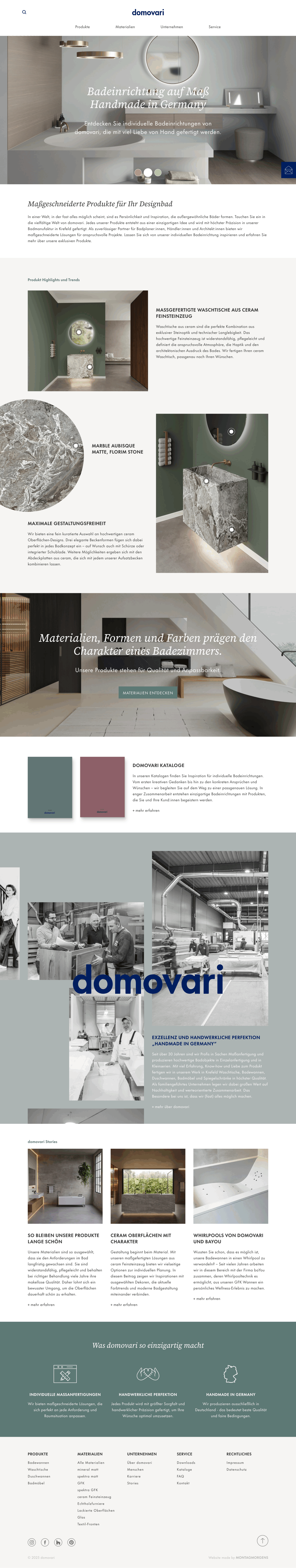 Startseiten-Screenshot www.domovari.de